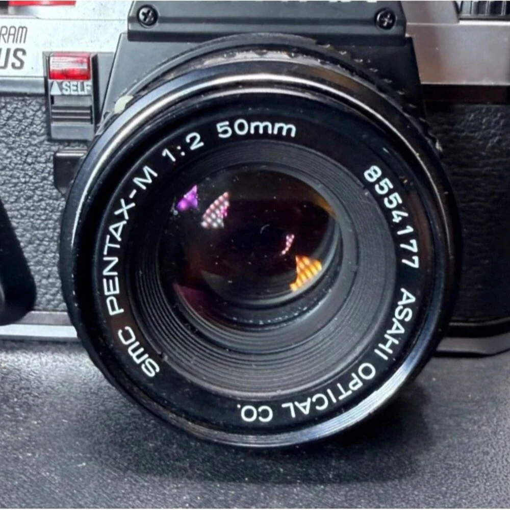 Pentax Program Plus 35mm SLR Film Camera with 50mm f2 Prime Lens - Tested